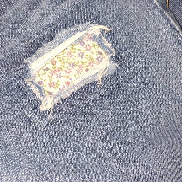 Vintage Juicy Couture Classic Blue Women's Wide Leg Capri Jeans Sz 28 15"×8"×21" - Picture 5 of 6